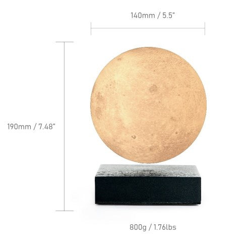 Smart Moon Lamp zwart hout D14 cm