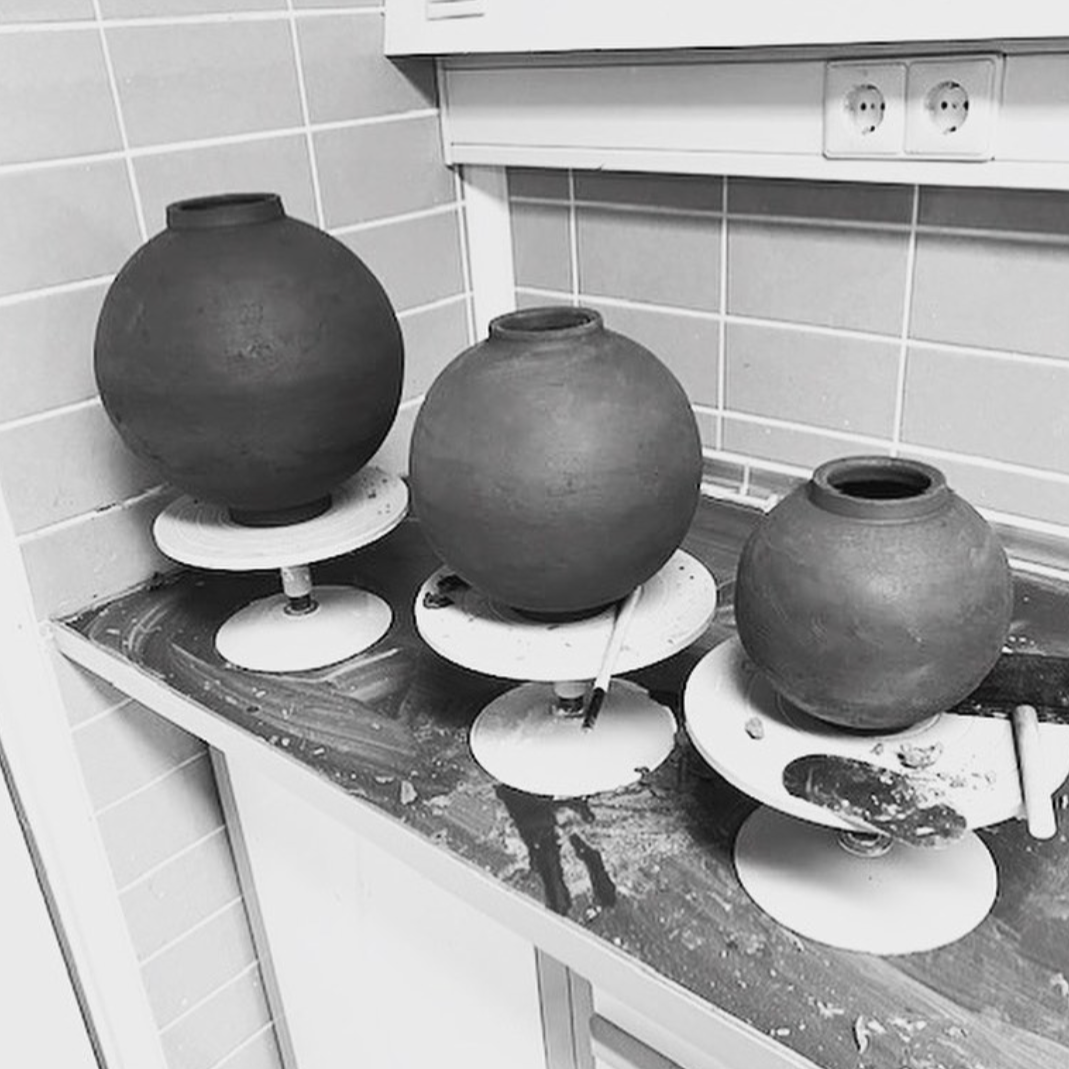 Atelier van de Ven - Obsidiaan Maan Pot Xtra Small
