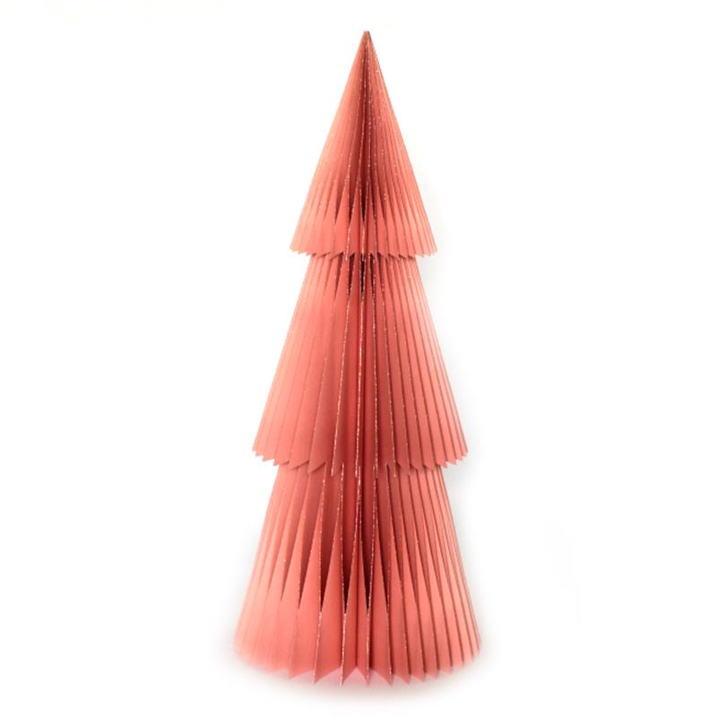 Honeycomb bom roze met glitter H90cm
