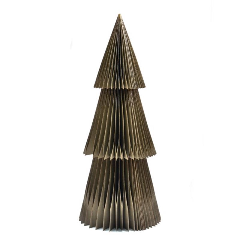 Honeycomb boom grijs met roze gouden glitter H120CM
