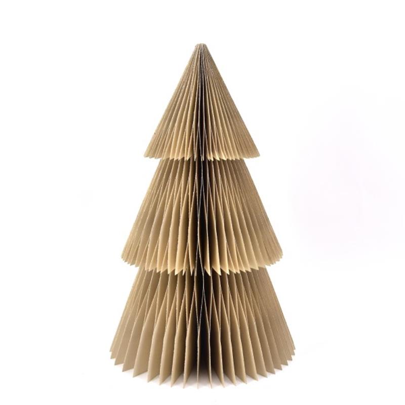 Honeycomb boom warm grijs met champagne glitter H30CM