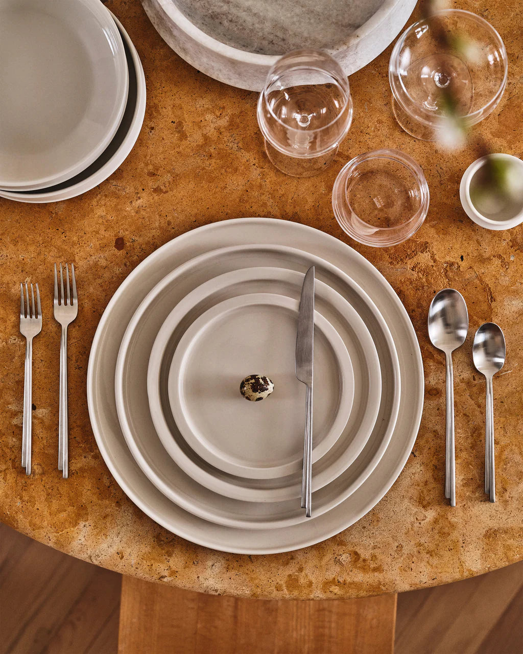 Dinerbord Alabaster Dune Medium - Kelly Wearstler
