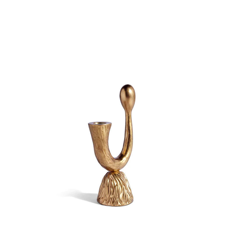 Haas horn kaarsstandaard