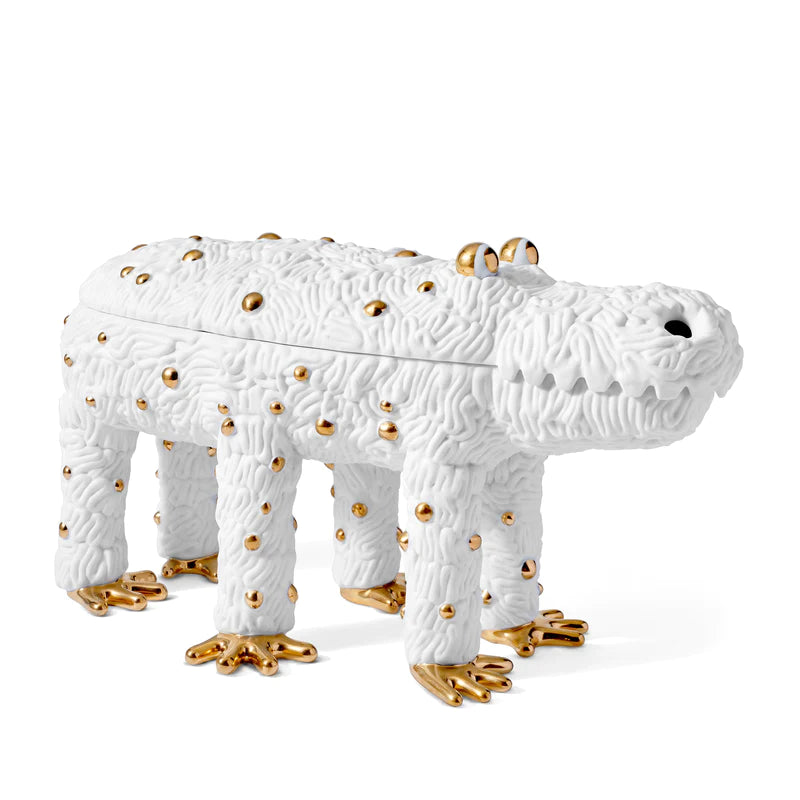 Haas Pedro de krokodil wit goud