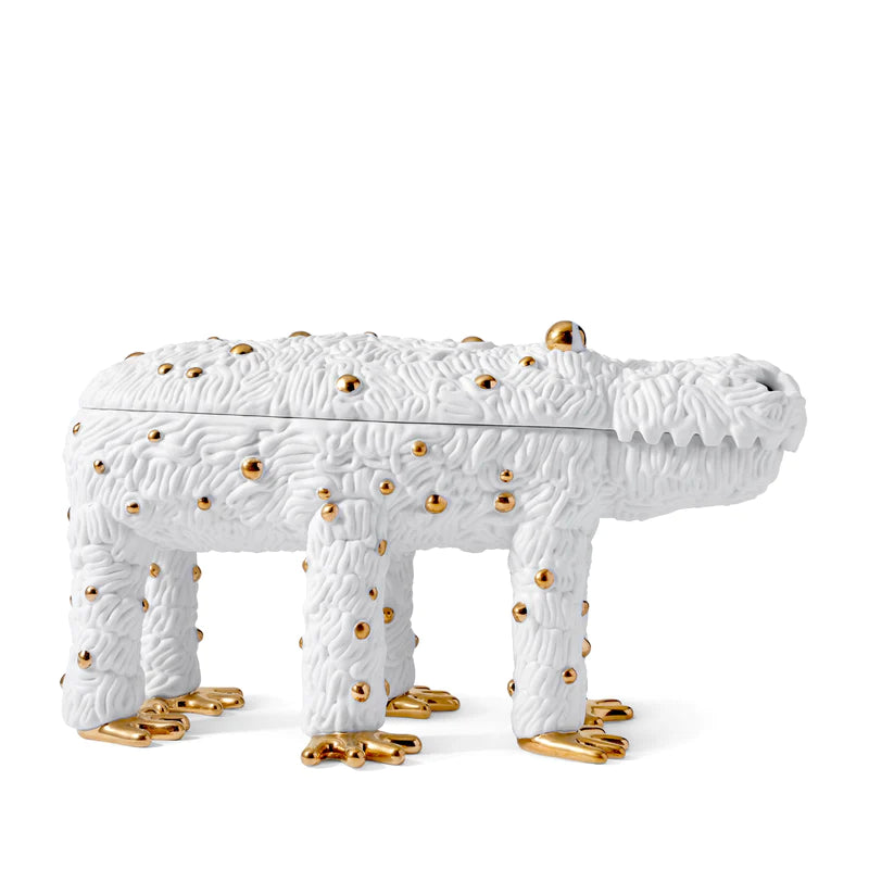 Haas Pedro de krokodil wit goud