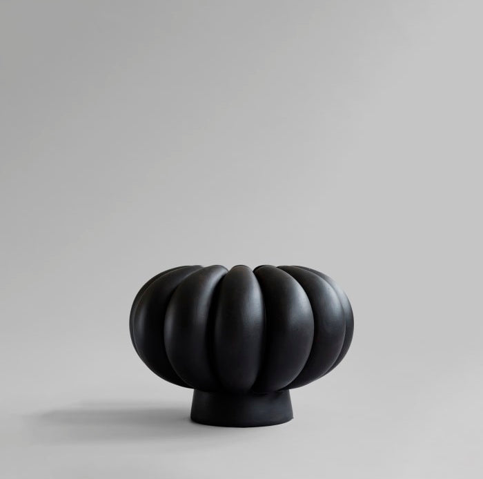 Vase Kabin Lamella - coffee