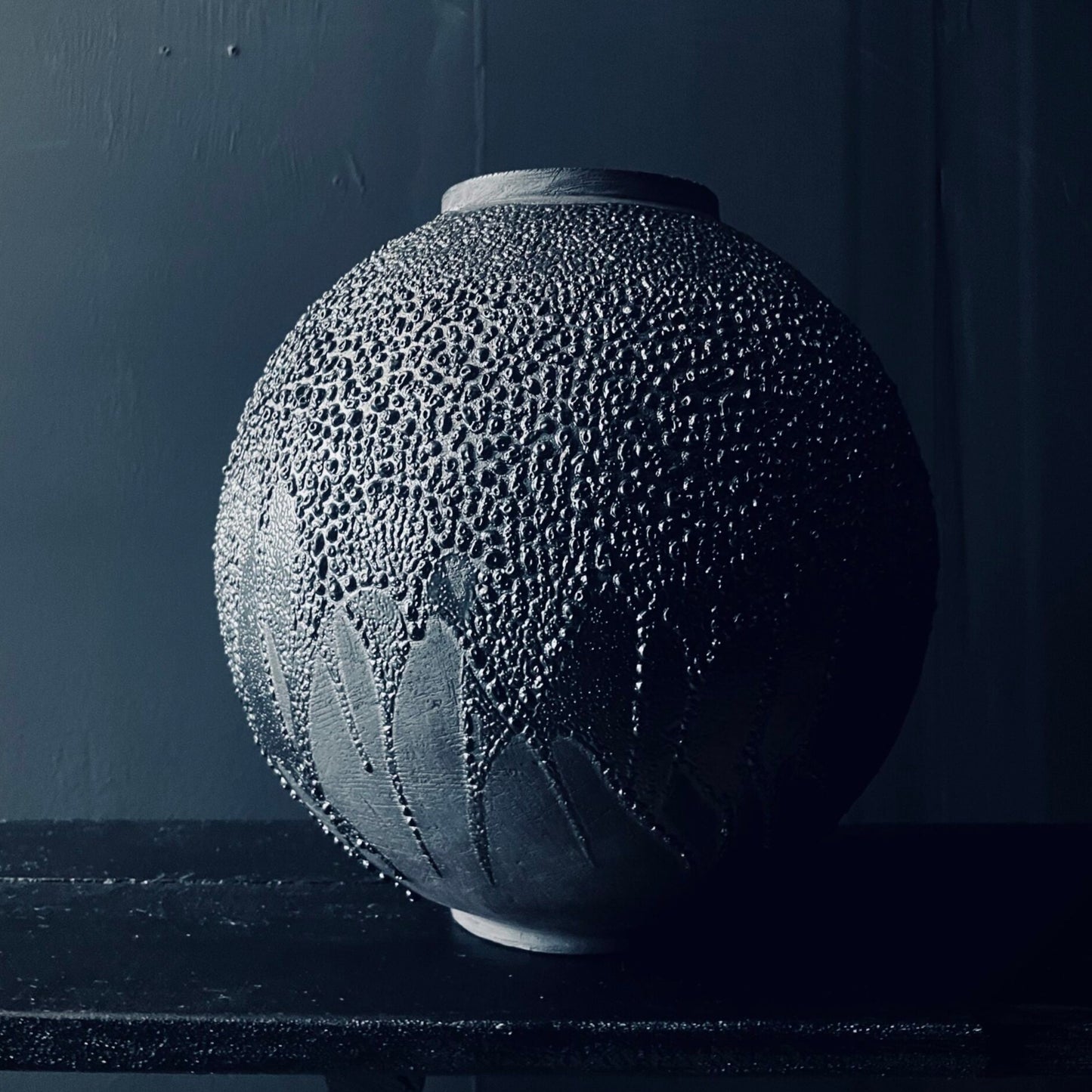 Atelier van de Ven - Obsidiaan Maan Pot Large
