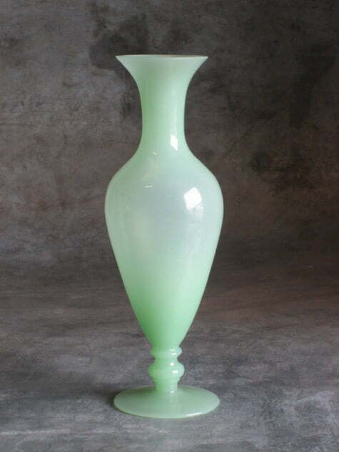 Glazen vaas Donata Jade Grieks d8xH24cm