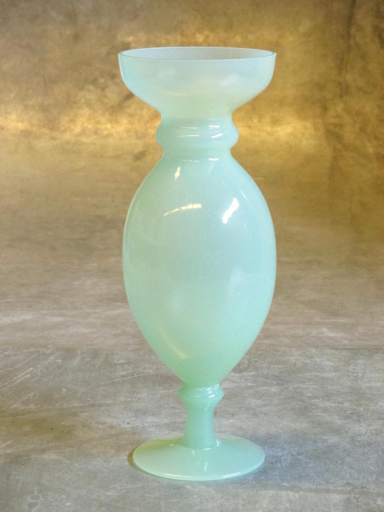 Glazen vaas Donata Jade Rond d8,5xH23cm