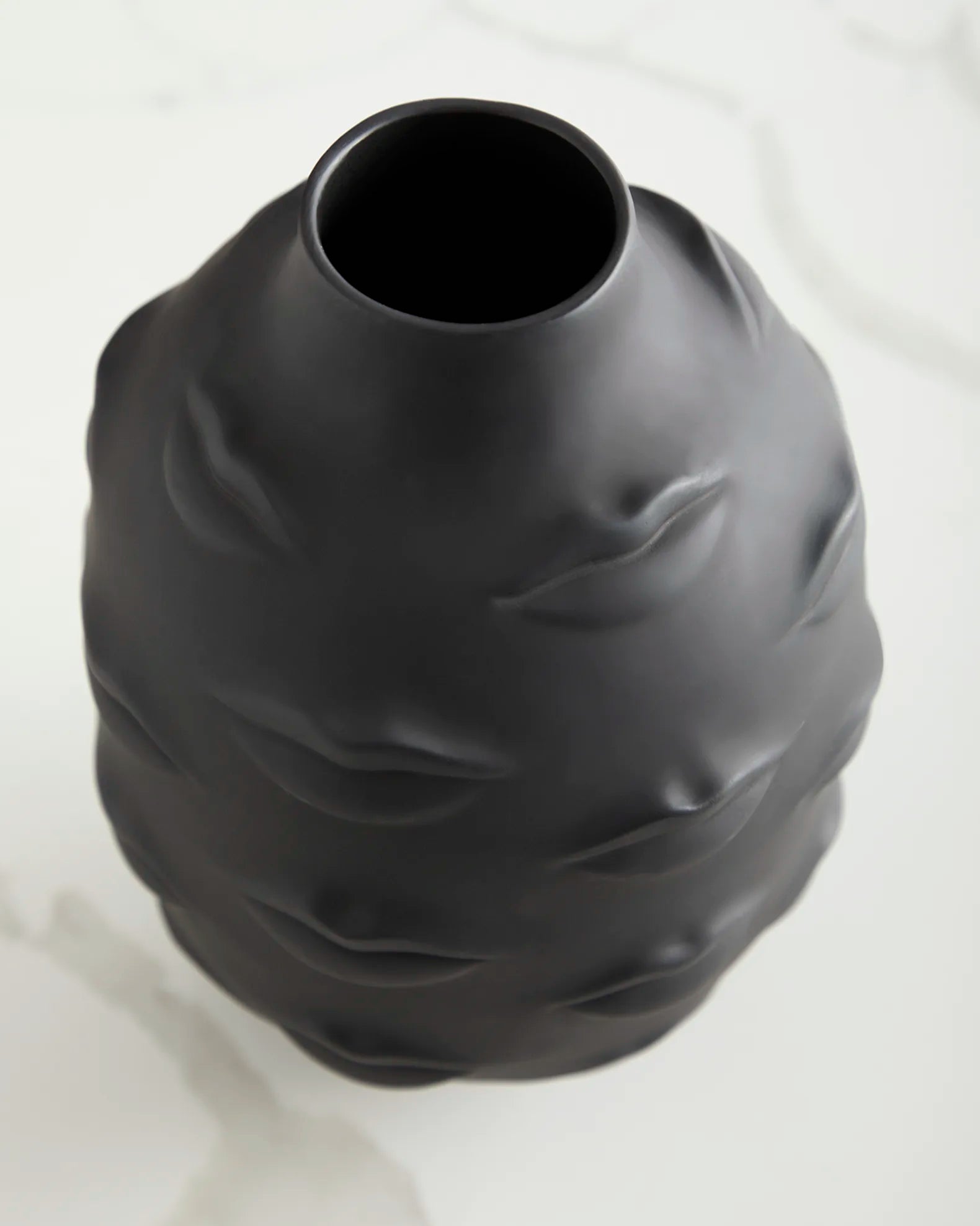 Gala vaas - zwart porselein