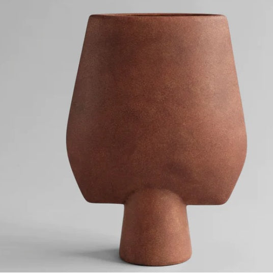 Sphere Vase Square Big - Terracotta