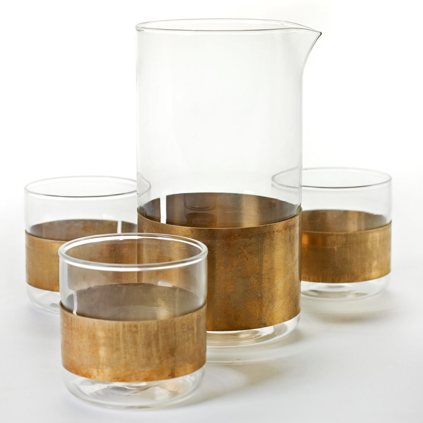 Karaf glas/koper