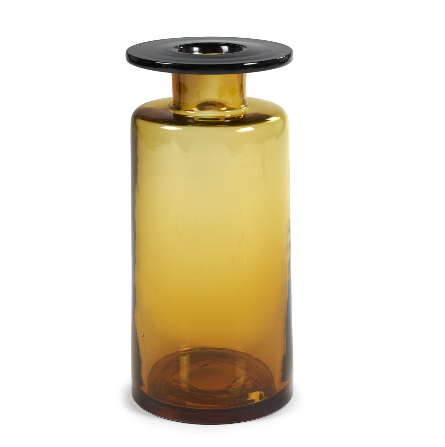 Vaas Wind & Fire, glas, amber/zwart L