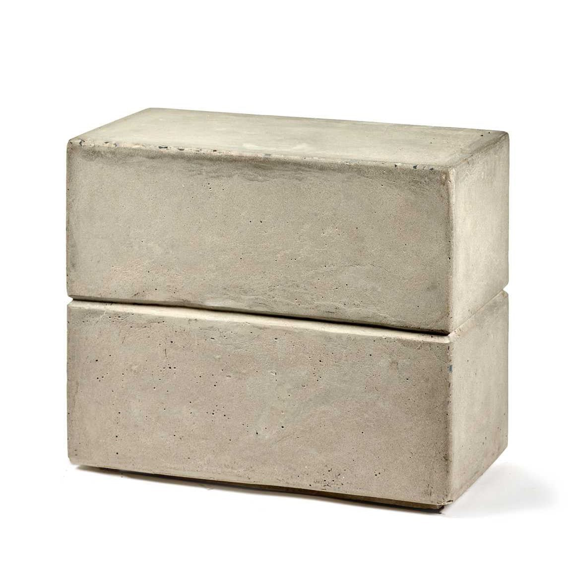 Krukje beton rechthoek 50x25x42cm