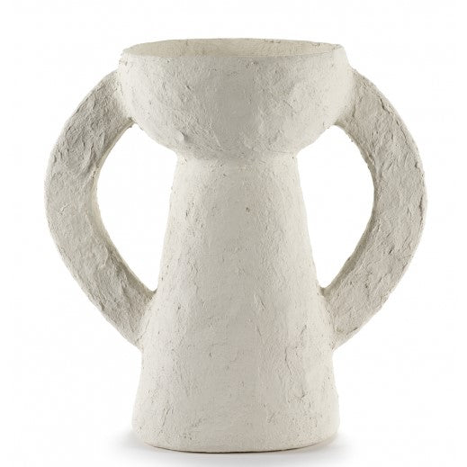 Vaas L Earth, 22*22*41cm, wit