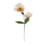Papieren klaproos roze 67cm
