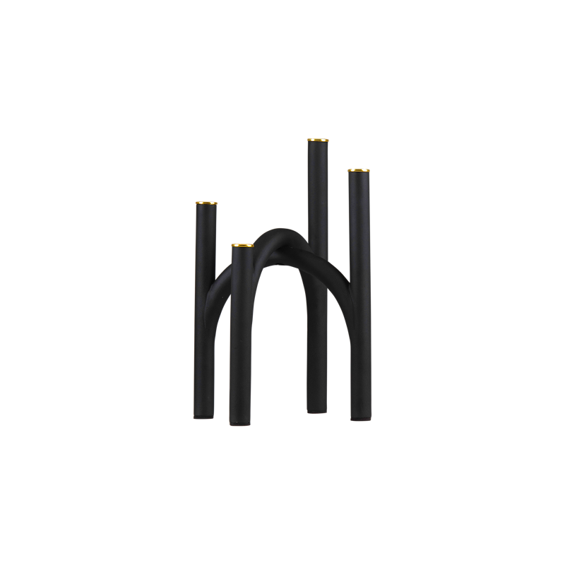 AYTM - Angui kaarshouder M zwart/goud (h34cm)