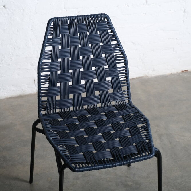 Stoel la perla II donkerblauw