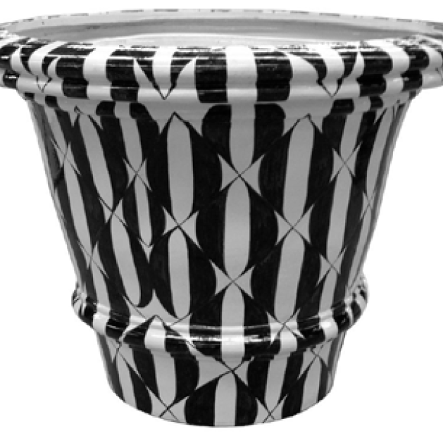 Pot black/white mr101