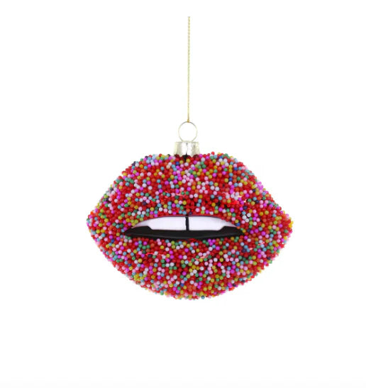 Kerstornament Candy Lips with Sprinkels (Multicolor)