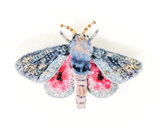 Broche Hubbard's Small Silk Moth