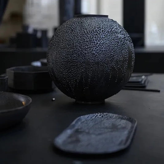 Atelier van de Ven - Obsidiaan Maan Pot Large