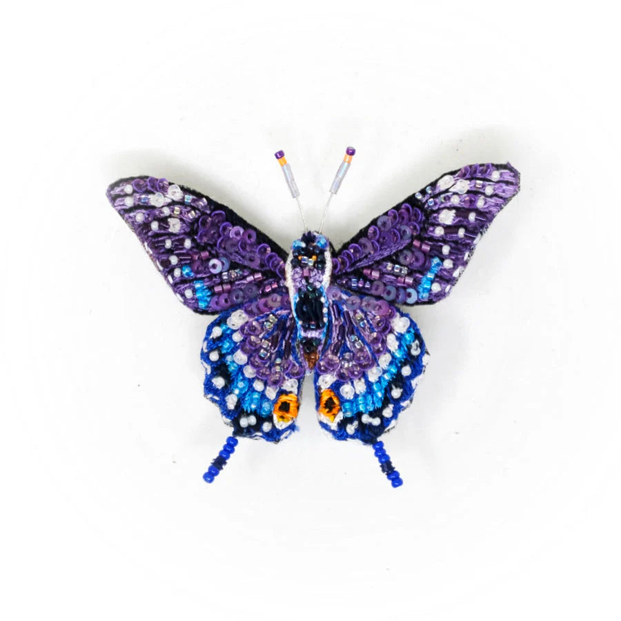 Broche Eastern Black Swallowtail Butterfly