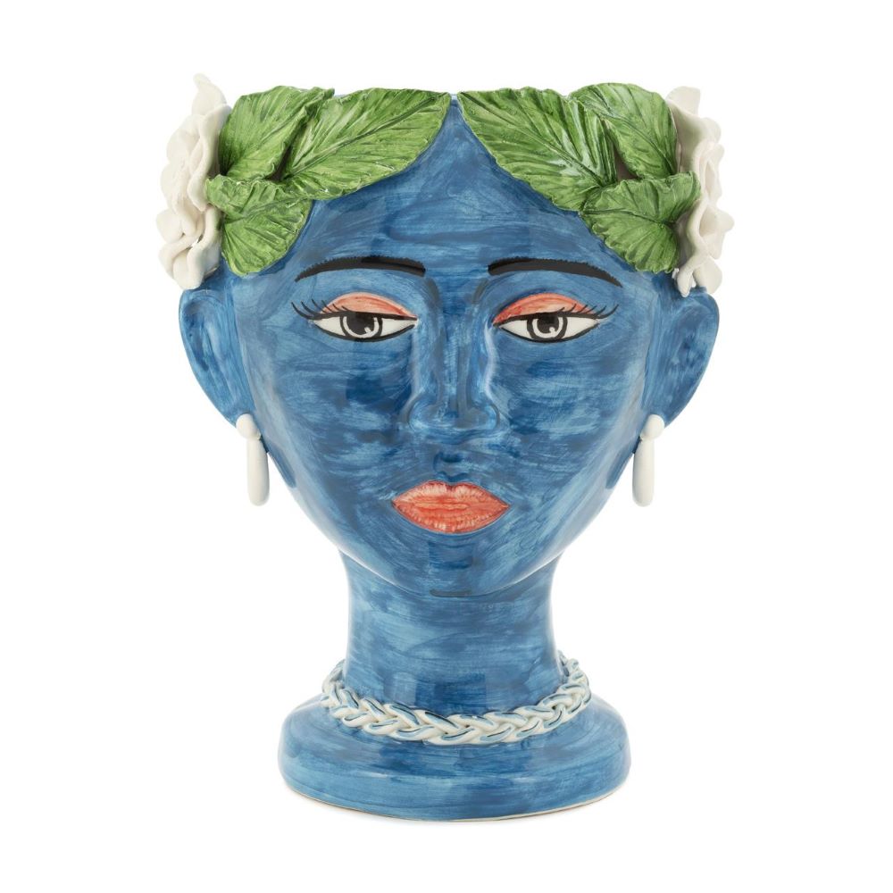 Abhika - Vase Selva blue